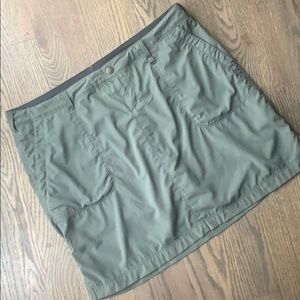REI olive green skirt